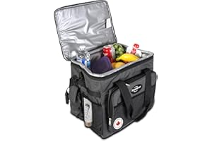 Koolatron Portable Cooler - Electric Bag for Car, Camping, Travel, 12 V Insulated Soft Sided Refrigerator for Vehicle, Boat, 