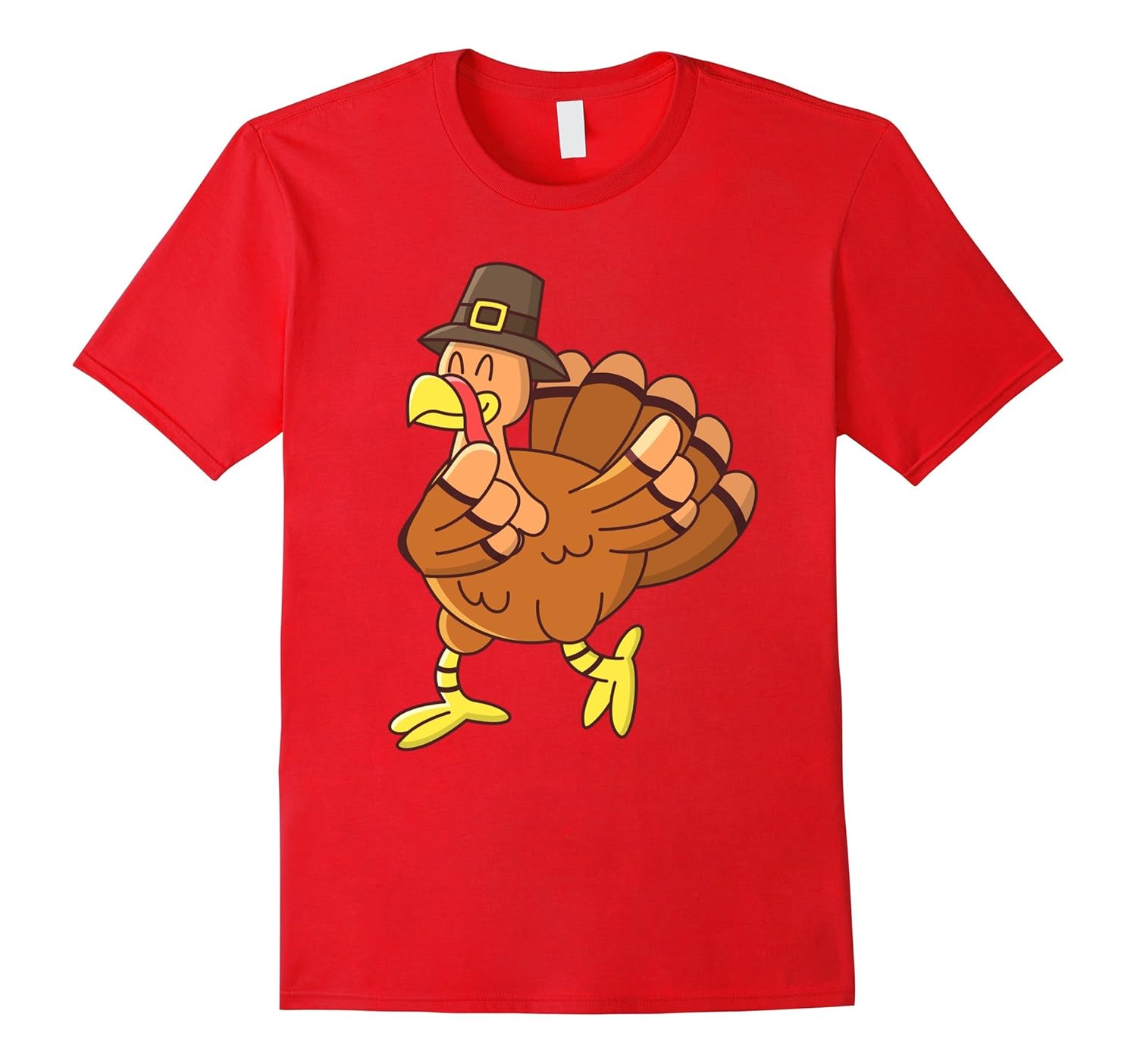 DABBING TURKEY HIP HOP THANKSGIVING T-Shirt GOBBLE PILGRIM-Rose