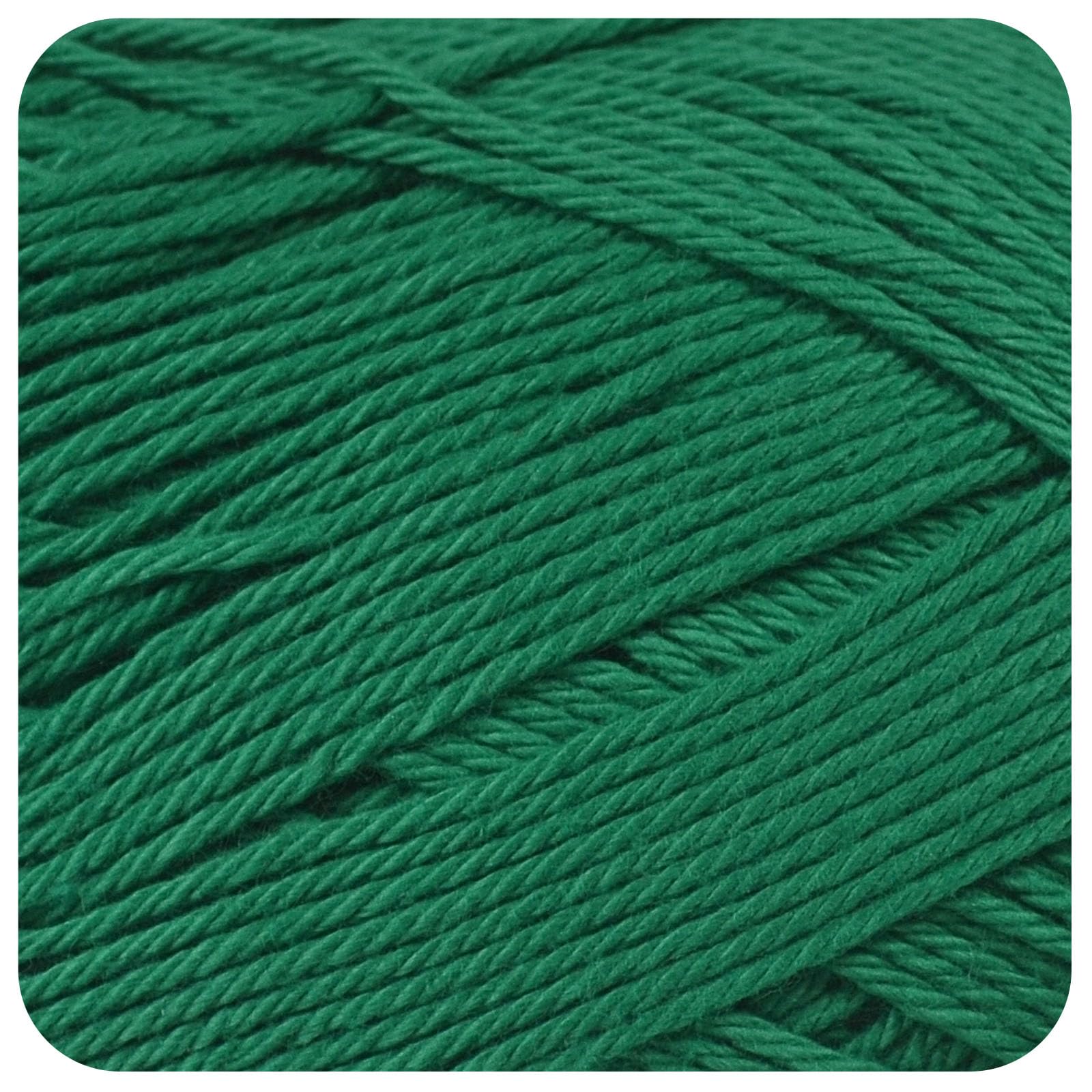 James C Brett It's Pure Cotton DK Yarn - 100% Cotton Double Knitting & Crochet Wool - 100g Ball (Emerald)