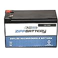 Zipp Battery 12V 9.5AH Maintenance-Free Battery for Alarm Systems, Scooters, Toys, Emergency Lights, and More - Nut and Bolt (T3) Terminal