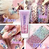 Dacitiery 3Pcs Body Glitter Gel Kit 50ml Mermaid Sequins Silver view 4