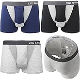 CIC SHOW Ball Hammock Underwear Men For Long Sit, Pack 3, Mens Underwear With Ball Hammock, Mens Ball Pouch Boxers.