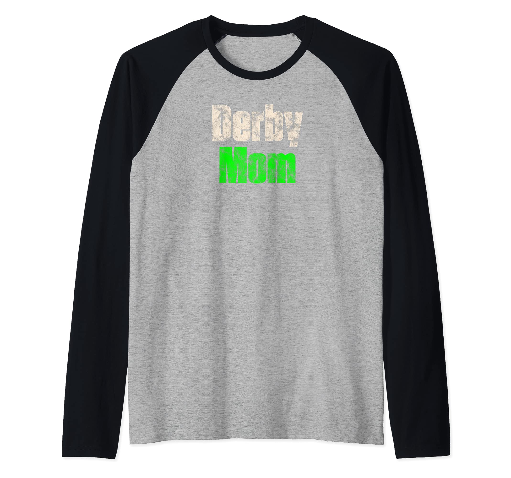Roller Derby Skating Sport - Derby Mom Raglan Baseball Tee