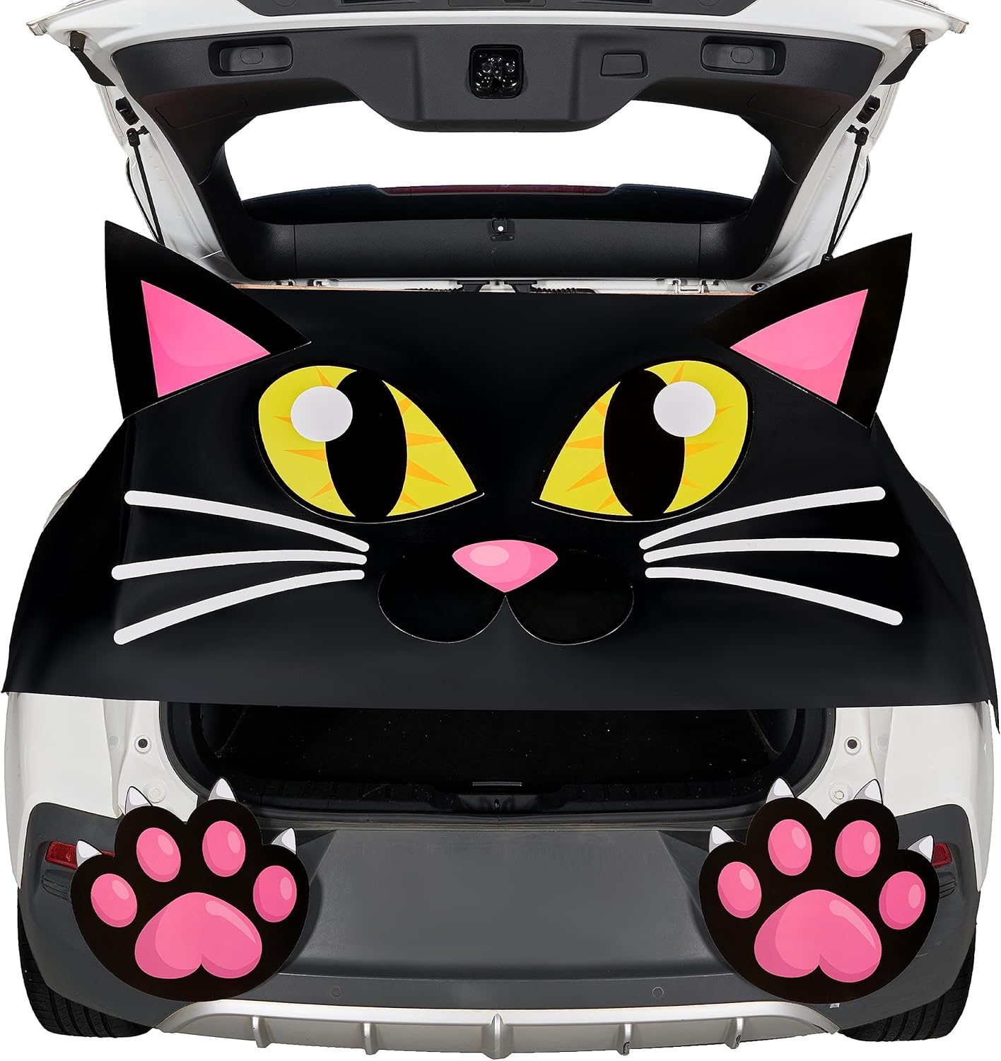 Garage Door Decorations - JOYIN Halloween Trunk or Treat Car Decorations Kit with Bat Design, Car Archway Garage Decoration with Bat Paper Board and PE Tablecloth for for Halloween Decoration Garage Decor