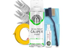 ERA Paints 2K Brake Caliper Paint Kit – Green | High-Gloss Spray, 500°F Heat & Chemical Resistant | Complete DIY Kit with Degreaser, Gloves & Tape | Made in USA