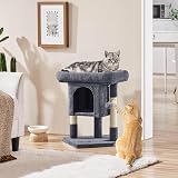 Yaheetech 59cm Basic Cat Tree Tower with Perches Condo and Ball Dark Grey view 7