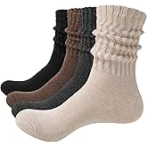 Eiatmoi Women's Slouch Crew Socks-Soft Scrunch thick Sock sole & Boot Socks | Stretchy Retro Style | All-Season Comfy