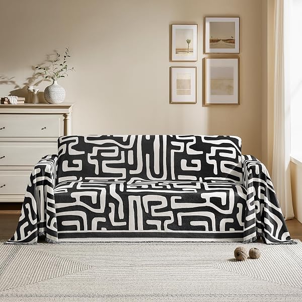 MAYMISS BOHO COUCH COVER FOR DOGS WASHABLE CHENILLE...