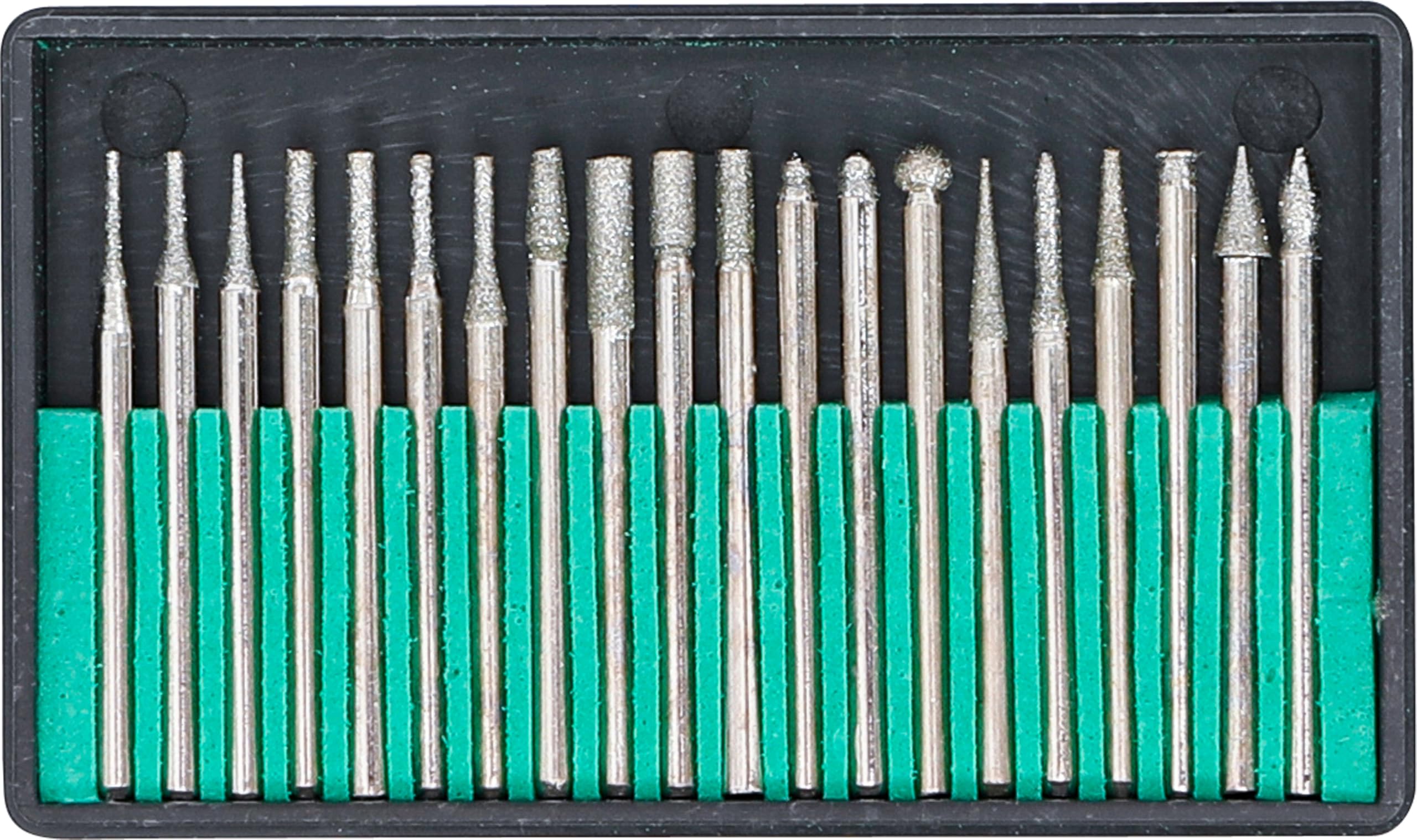 BGS 1607 | Diamond-Coated Grinding and Milling Drill Bit Set | 20 pcs.