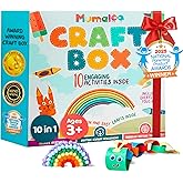 Mumaloo Craft Box for Kids - 10 Creative Arts and Crafts for Kids Ages 4-8, Fun, No Mess Educational Preschool & Homeschool A