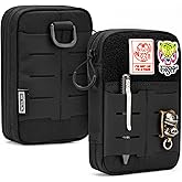 TACTICAL GEEK Block E2.0 EDC Compact Waist Pocket Pouch, Multi-Purpose Molle EDC Pouch Gadget Organizer, Multi-Purpose Molle Tool Pouch for Multitools, Nylon Daily Utility Tool Organizer Bag Black