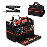 WETT Heavy Duty Tool Bag, 17.3-Inch 30-Pocket Large
