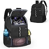 GOBUROS Basketball Bag, Soccer Equipment Bag with Ball & Shoe Compartment for Soccer Ball, Volleyball, Gym, Outdoor, Travel