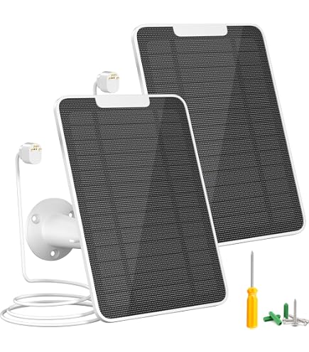 Kit 3 Panneaux Solaires 6W Pour Google Nest Cam - Alimentation Extérieure IP65 - Énergie Solaire Continue