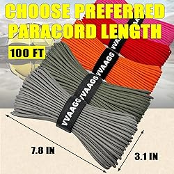 VVAAGG Climbing Utility Cord 100FT, 4mm Utility