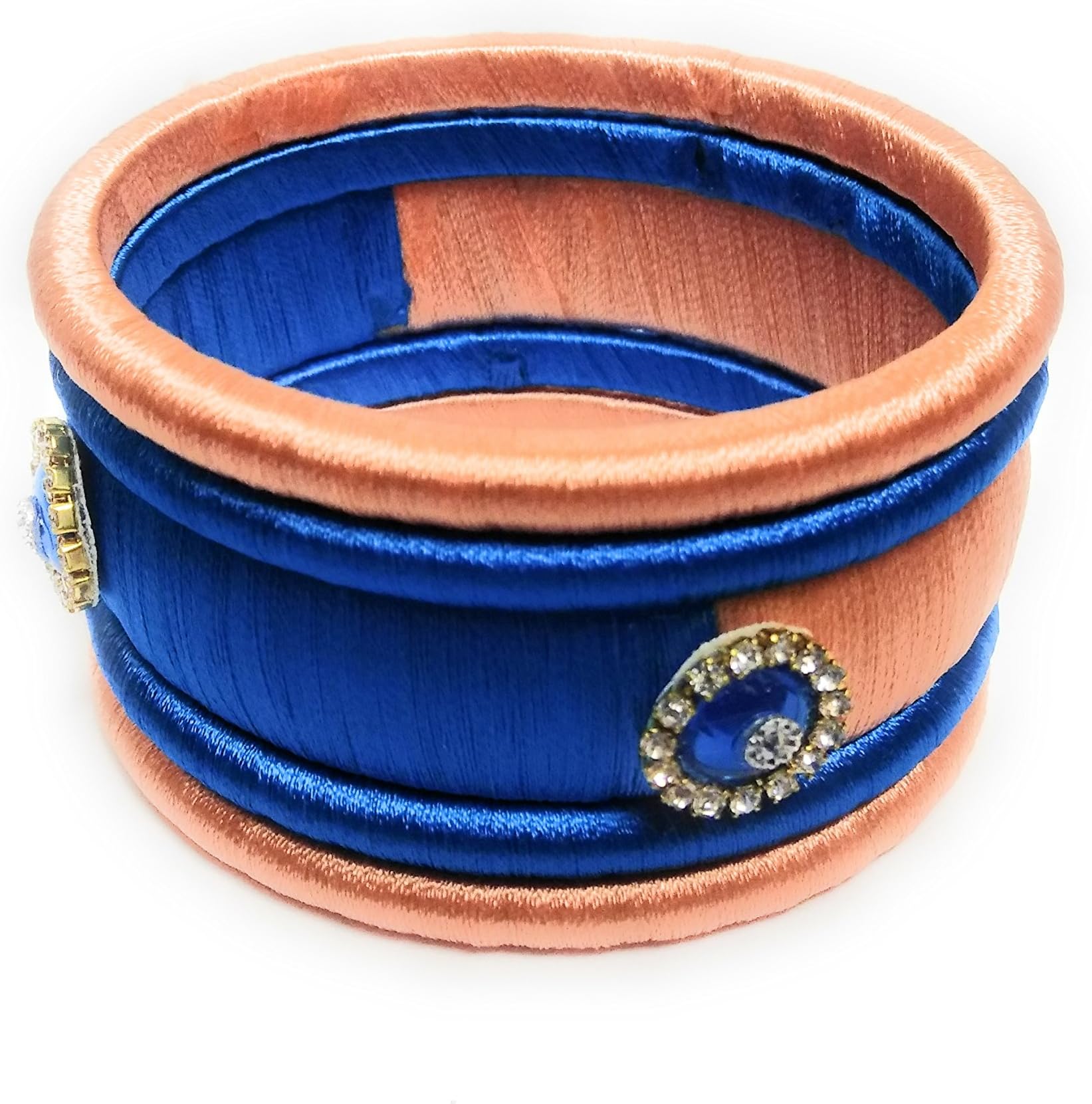 Lakshmi Priya FashionSilk Thread Multi Color Bangles For Women (Size : 2.6)