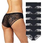 Vince Camuto Women’s Hipster Underwear, Soft Seamless Lace, Breathable Ladies Panties, 3/6 Pack, Ropa Interior de Mujer