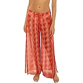 BECCA womens Cancun Pants, Casual, Split Leg, Beach Cover Ups for Women