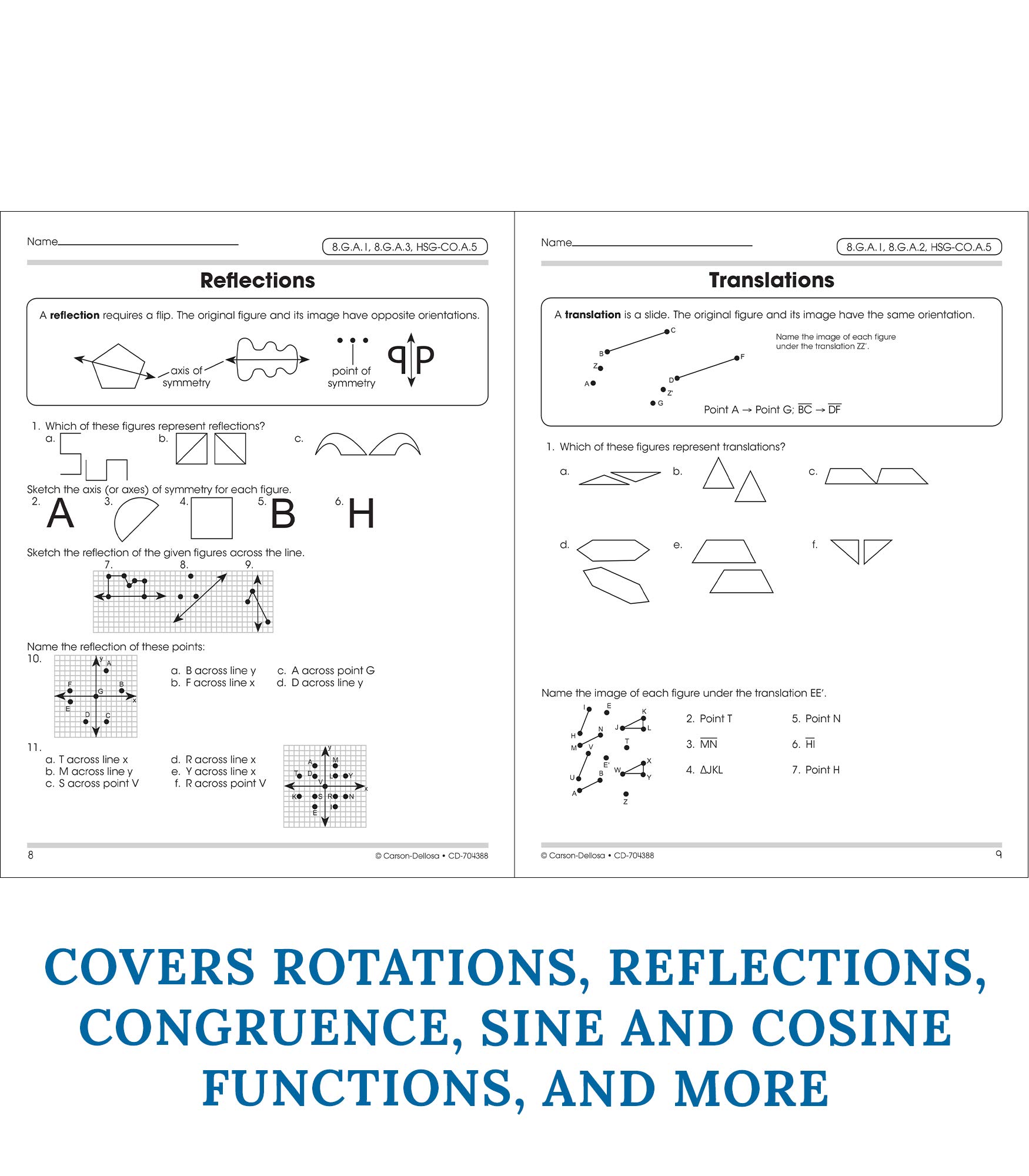 Mua Carson Dellosa The 100+ Series: Grades 6-12 Geometry Workbook ...
