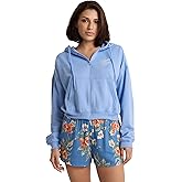 Volcom womens Get Up Full Zip Hoodie – Recycled Fleece Sweatshirt With Kangaroo Pocket