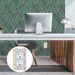 Magic Rainbow Unicorn Horse Duplex Receptacle
