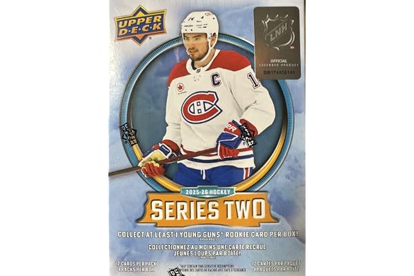 2025 2026 Upper Deck Hockey Series 2 Sealed 48 Card Blaster Box Containing an OPC Glossy Card and an Exclusive Green Dazzler Card Plus Chance for Matthew Schaefer Young Guns Rookie Card and More