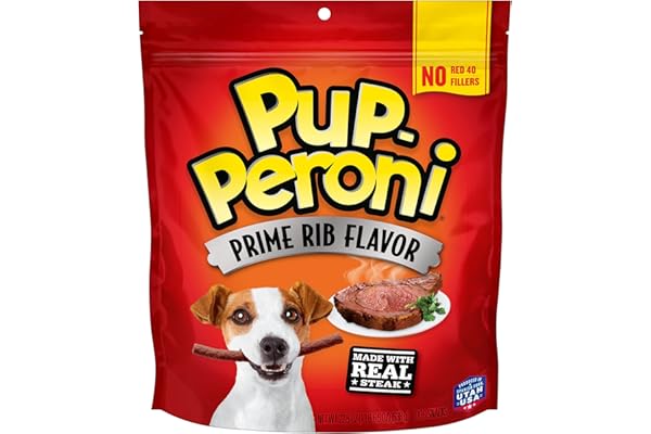Pup-Peroni Dog Treats, Prime Rib Flavor, 22.5 Ounce, Made with Real Steak