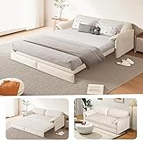 66-Inch Queen Size Convertible Sleeper Sofa