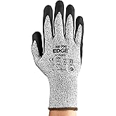 Ansell EDGE 48-706 Vend Pack Mechanical Protection Gloves - Size 10, Grey & Black (Case of 144)