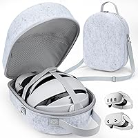 Large Carrying Case for Meta Quest 3/Quest 3S, Hard Travel Case Compatible with Battery Head Strap, Controllers and Other Acc