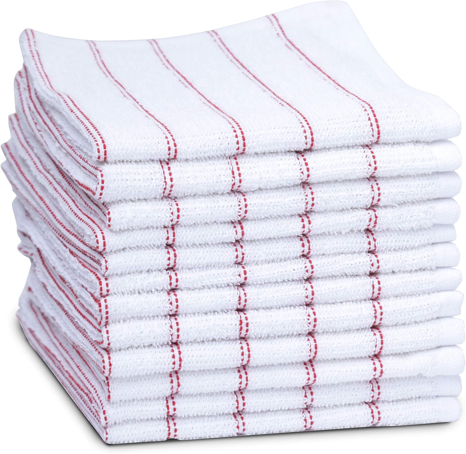 Maspar Terry Dish Cloth, 12 pack set, 100 cotton, 12 x12