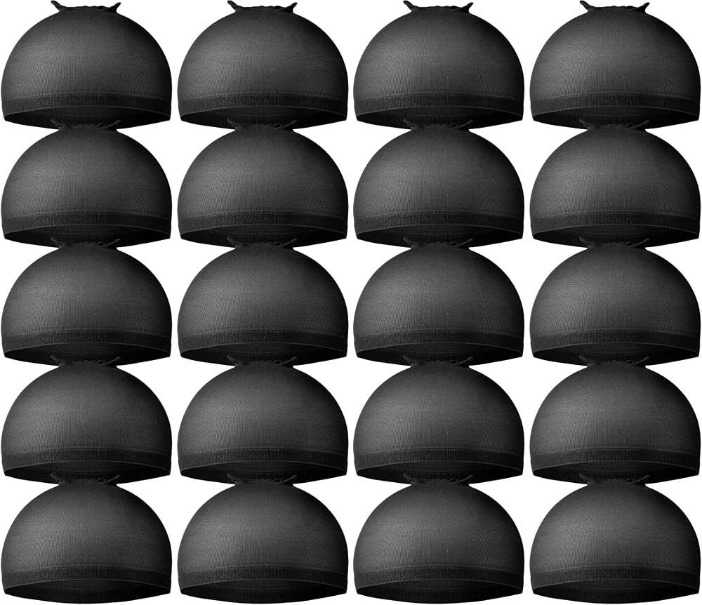 Teenitor 20Pcs Wig Cap,Black Wig Cap for Women Stocking Caps for Men | Breathable Nylon Wig Caps, High Stretchy for Most Head