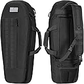 CVLIFE 30'' Soft Rifle Case, Rifle Bag Sling Backpack Bag with Padded Shoulder Strap and Lockable Zippers, Molle System for Hunting and Shooting