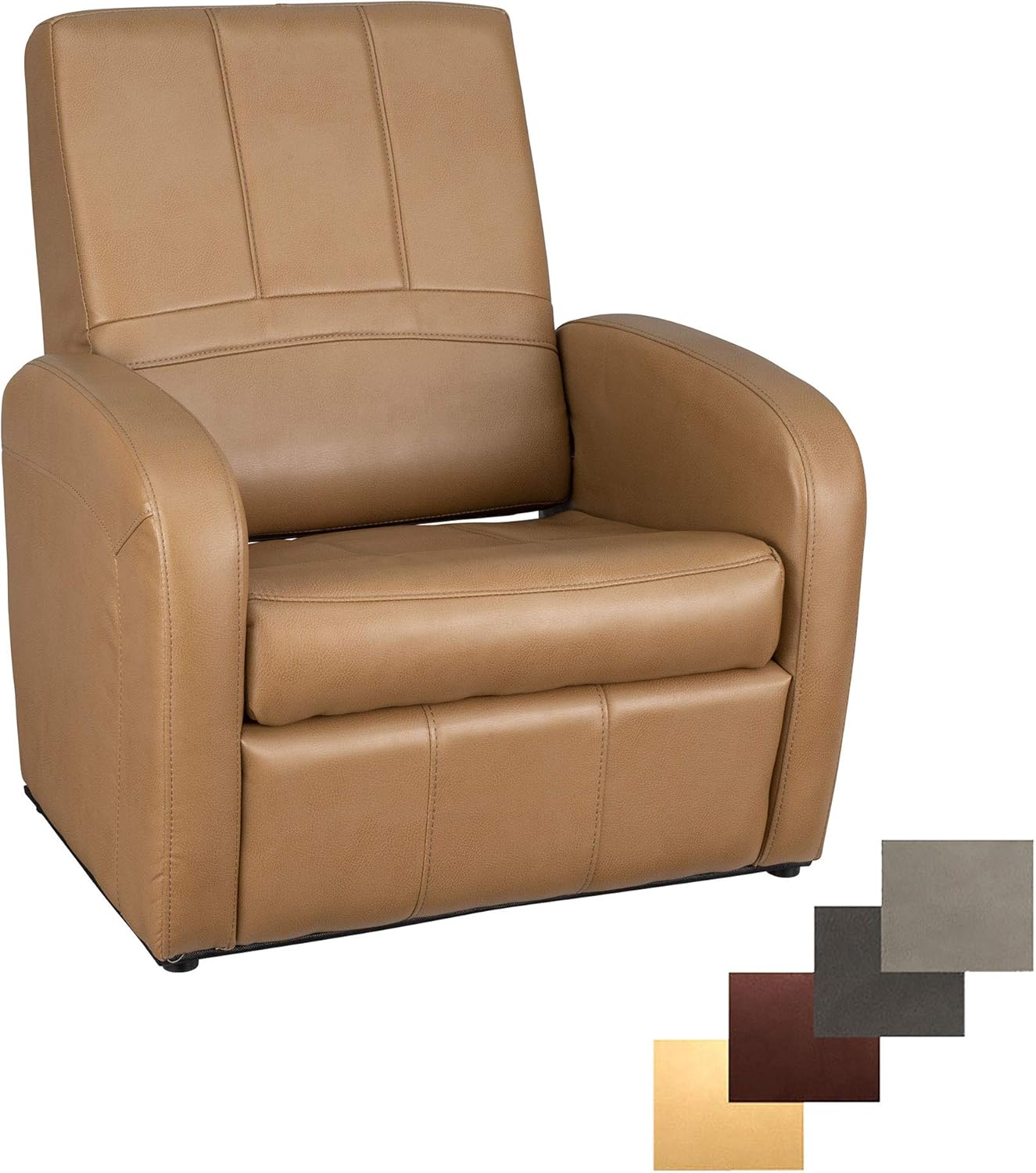 Best brown leather gaming chair with ottoman