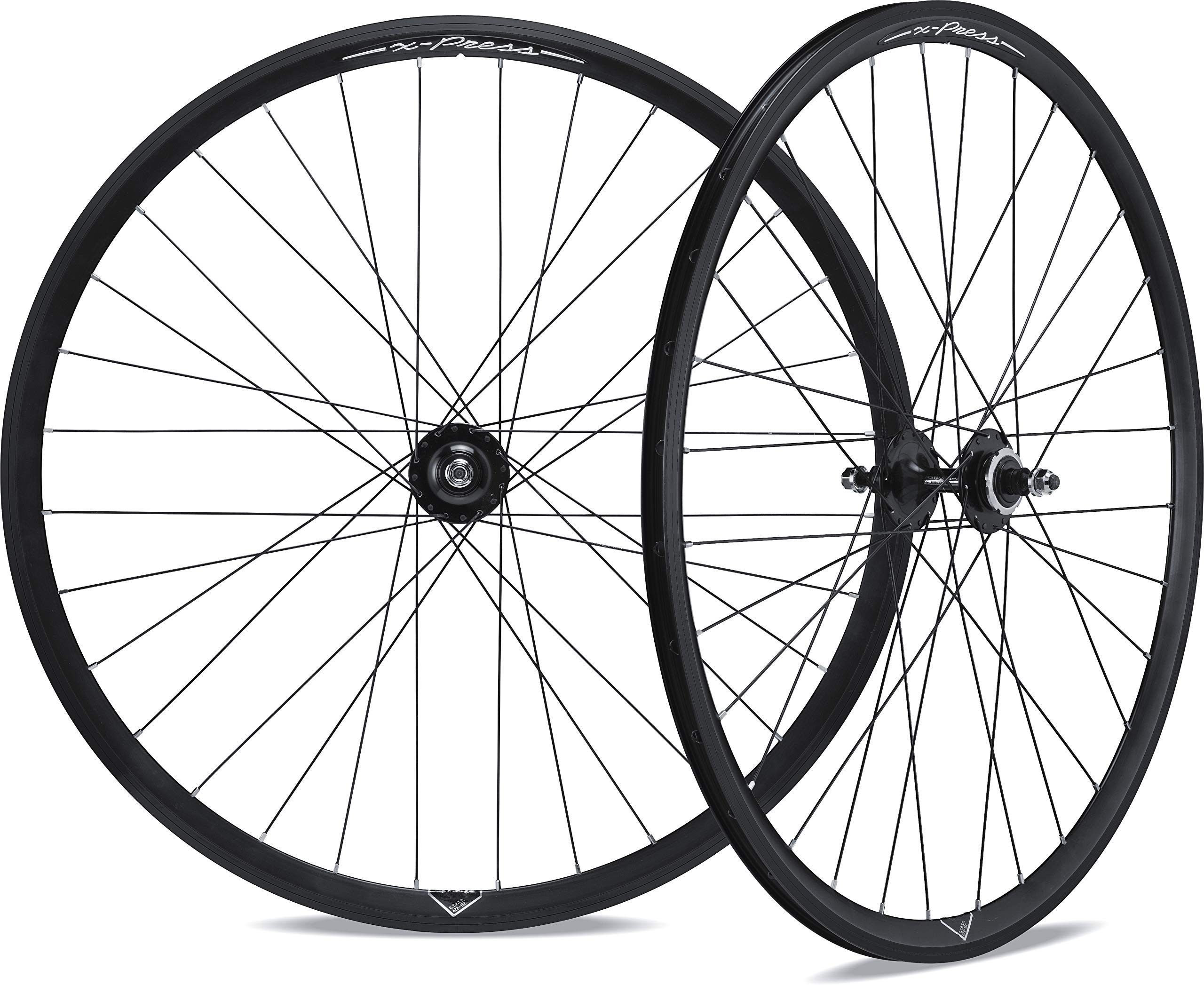MICHE X-Press Track/Single Speed Wheelset, 622-15C, Black, Clincher
