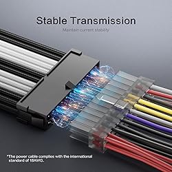 ASIAHORSE 16AWG PSU Cable Extension Power