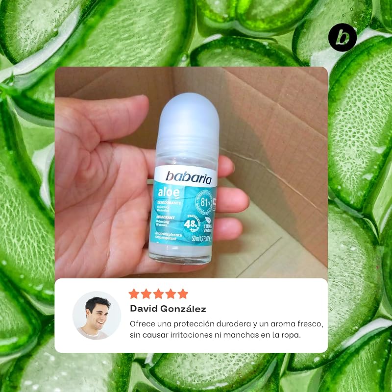 Aloe Vera Roll On Anti Perspirant Deodorant 50ml