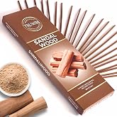 Sandalwood Incense Sticks - Pack of 100 Insence-Sticks - Made with Natural Incienso De Sandalo - Non Toxic Inscents Indian Spiritual Agarbatti Insense