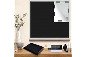 Luxevoir Panoramix Portable Blackout Blinds 148x178cm, 420D Oxford No Drill Black Out for Window Cover Travel, Cut to Any Siz