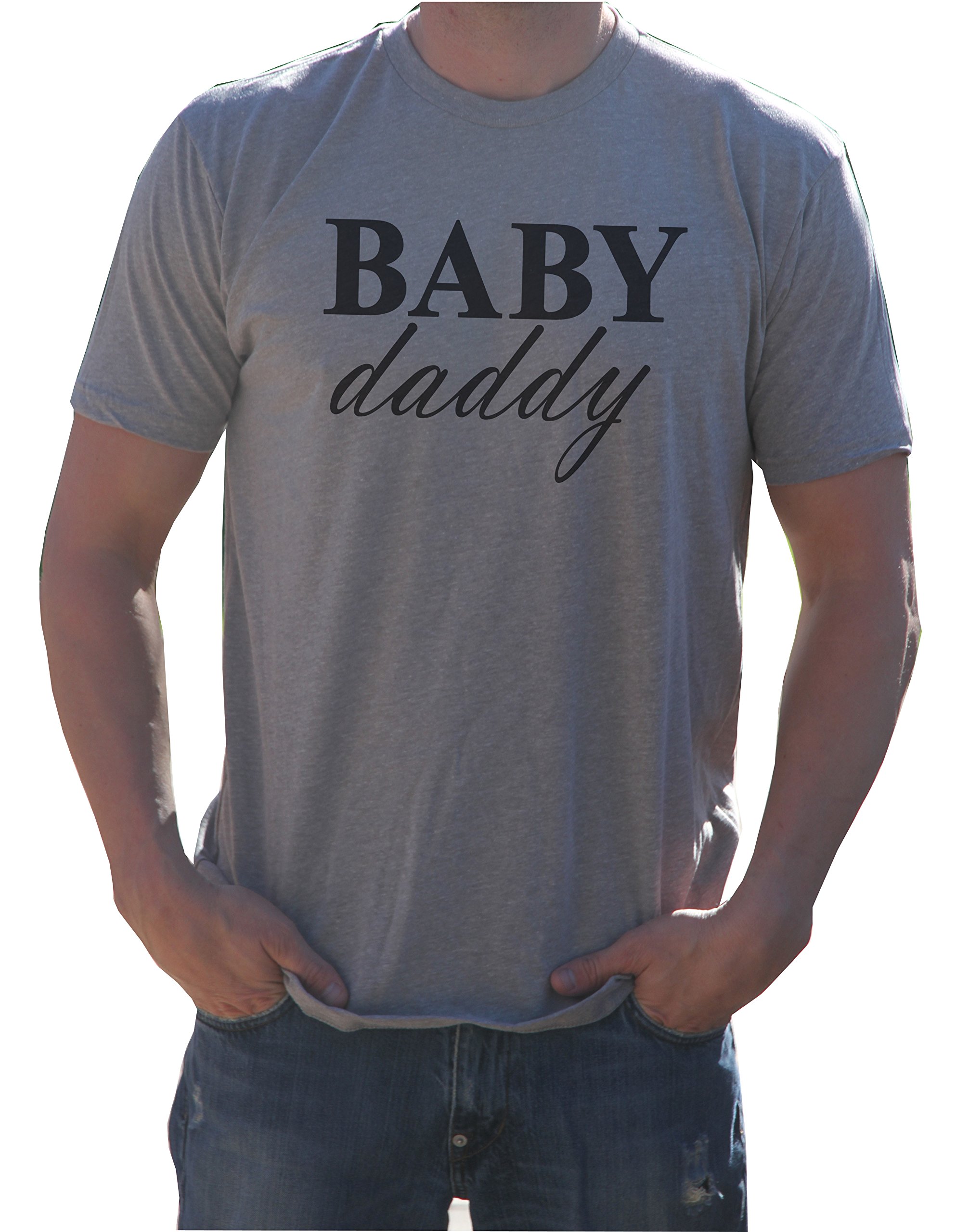 Baby Daddy Shirt Gray Crew Neck 2824 Jznovelty