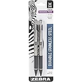 Zebra Pen M-301 Stainless Steel Mechanical Pencils, 0.7 mm, 2-Pack (54312)