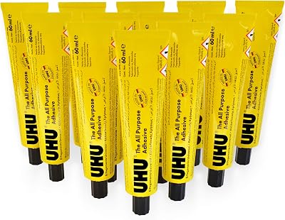 UHU All Purpose Adhesive Glue 60ml Pack of 12 Tubes