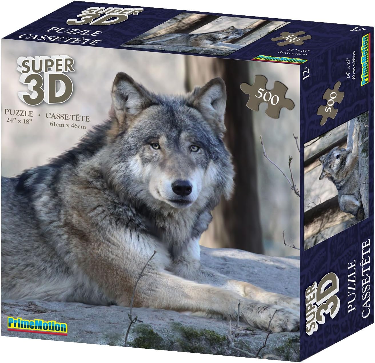 Howard Robinson Wolf Super 3D 500 Piece Lenticular Adult Puzzle, Toys
