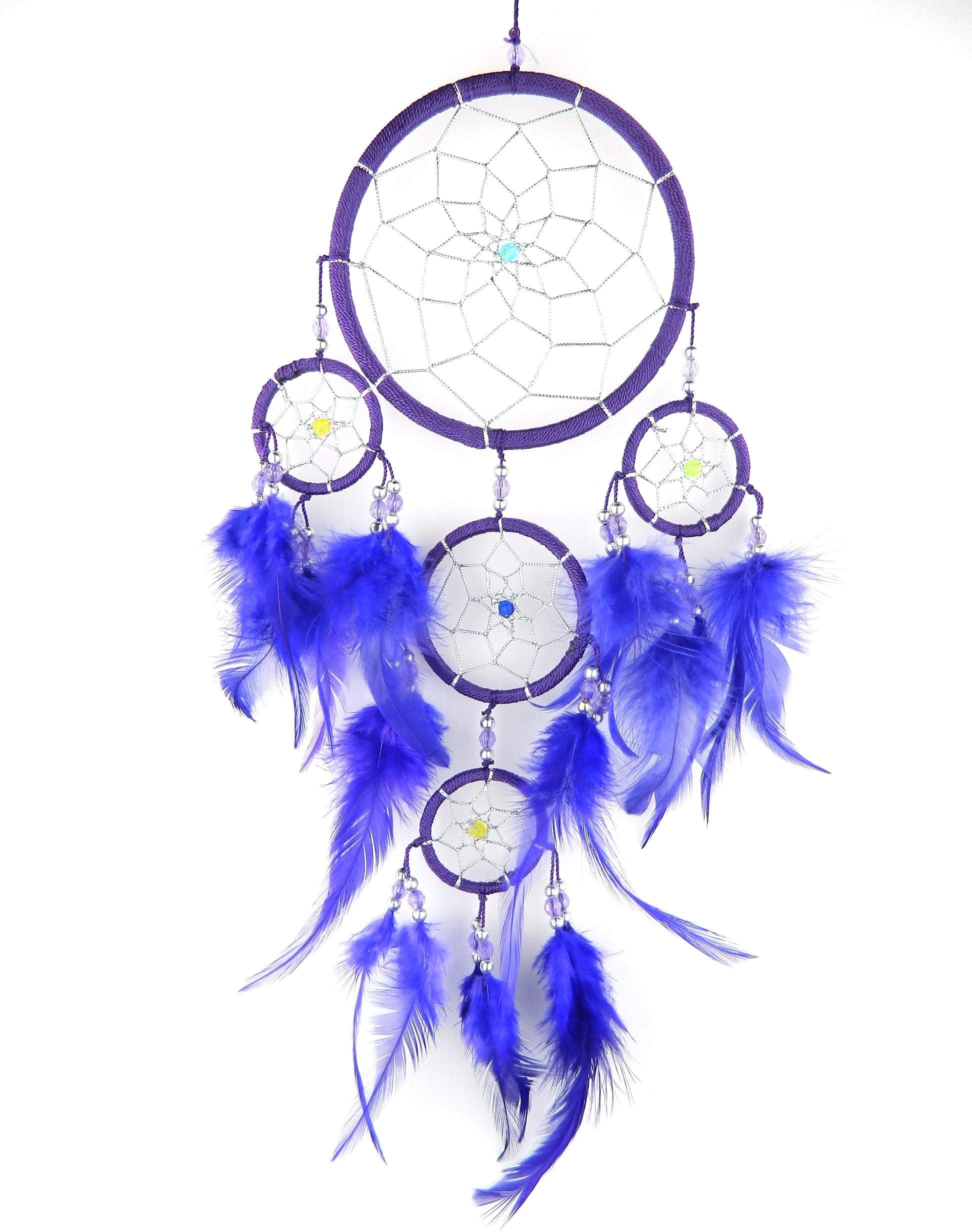 Dream catcher silver centre purple dreamcatcher boys girls