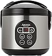 Aroma Housewares ARC-914SBD 8-Cup (Cooked) Digital Cool-Touch Rice Cooker and Food Steamer with Stainless Steel Exterior, Silver