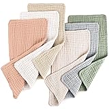 Konssy Muslin Baby Burp Cloths Sets for Unisex- 6