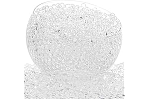 ZTML MS 200,000 Pieces Clear Water Gel Jelly Beads, Clear Water Beads, Vase Filler for centerpieces, Non Toxic Water Beads for Soilless Planting, Floral Arrangement, Vase Filler (Clear)