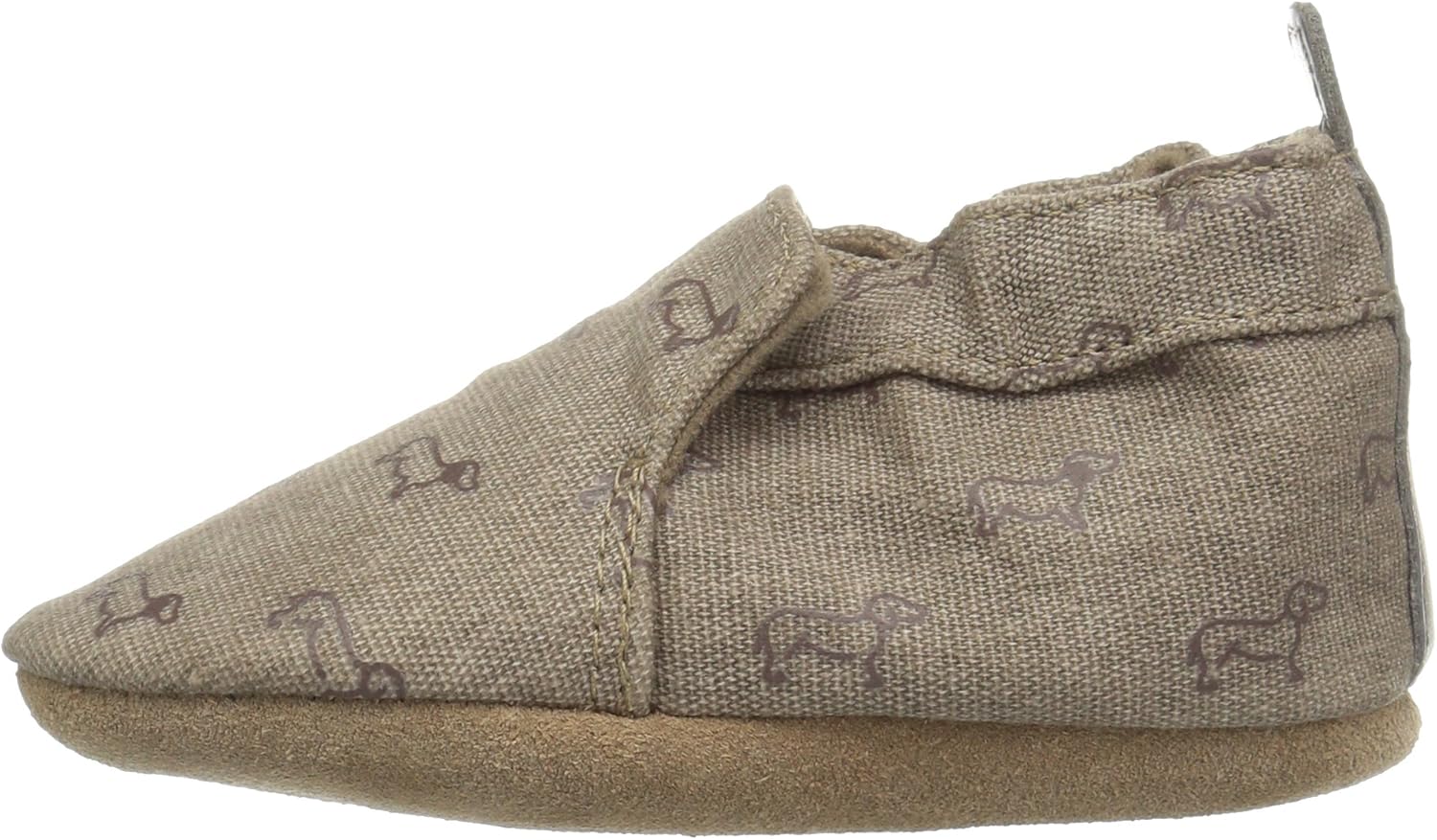  | Robeez Kids' Slip on, Canvas, Puppy Love Crib Shoe | Sneakers