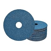 UPWOOD 25-Pack Zirconia Alumina Fiber Discs, 4.5-Inch 36 Grit 7/8" Arbor | Zirconia Alumina Fiber Disc for Angle Grinders, 7/8" Arbor, Weld Blending, Metal Grinding and Surface Preparation