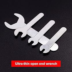 YnGia 12PCS Single Open Ended Wrench Set Silver